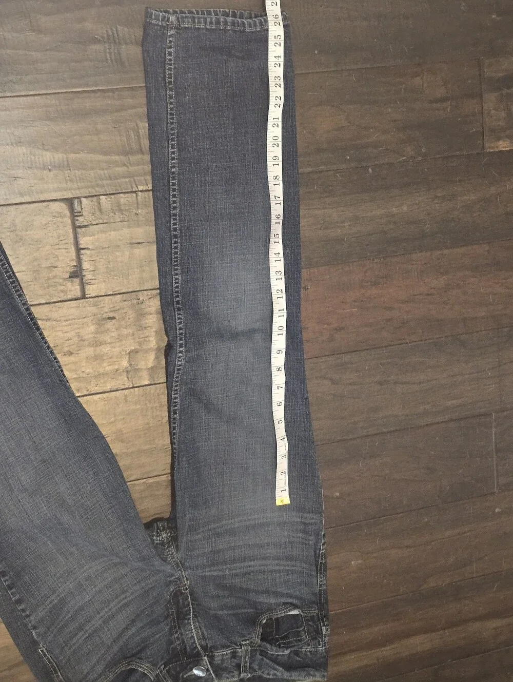 Riders by Lee Mid Rise Straight Leg Jeans Womens 8 Petite Dark Wash Petite - Picture 10 of 14